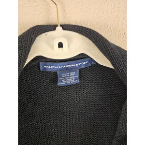 Ralph Lauren Sport Womens Black Cardigan Sweater Large thumbnail 3