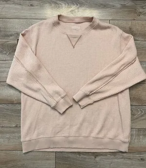 Aerie waffle knit long sleeve top size medium thumbnail 1