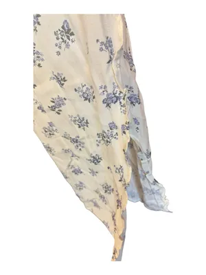 Reformation Posie Midi Dress Theresa Print Blue White Floral Size 8 EUC thumbnail 3