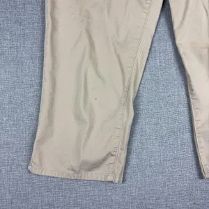 Lauren Ralph Lauren Capri Pants Womens 8 Beige Twill Relaxed Crop Pockets Casual thumbnail 2