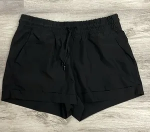 90 Degree By Reflex Black Elastic Drawstring Waist Pull On Shorts Size Small thumbnail 1