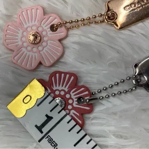 COACH Flower Charm with Mini Hang Tag Bag Charms thumbnail 4