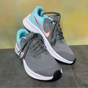 Nike Star Runner 3 Women's Gray/Aqua Sneakers Size 5.5 thumbnail 15