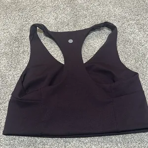 Zella dark plum purple‎ sports bra size small thumbnail 2