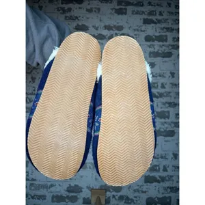 Lands end | blue Sherpa lined slippers thumbnail 4