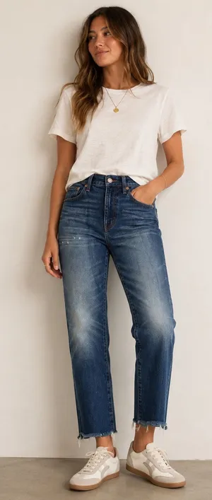 Madewell Blue The Perfect Vintage Jeans Womens 26 Raw Hem High Rise Denim Casual thumbnail 1