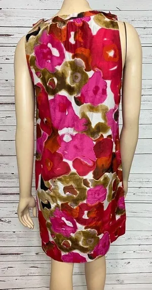 ANN Taylor Loft floral watercolor dress thumbnail 3