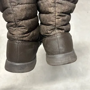 The North Face Thermoball Faux Fur Quilted Brown Pull On Winter Boots Size 10 thumbnail 7
