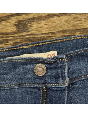 NWT Levi's 726 High Rise Flare Womens Jeans Button Fly Take a Walk Blue 22W thumbnail 7