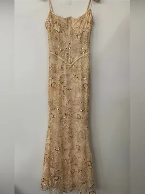 House of CB Blush Embroidered Lace Maxi Dress thumbnail 5