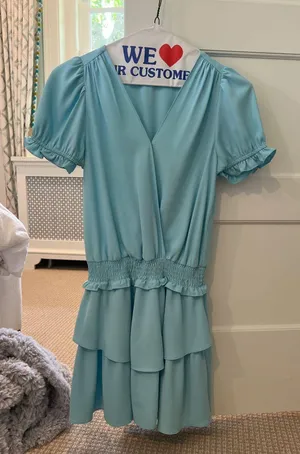 Amanda Uprichard Mini Dress Blue thumbnail 1