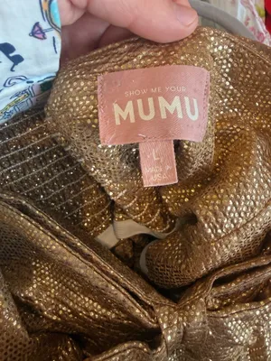 Gold Show Me Your Mumu Dress thumbnail 2