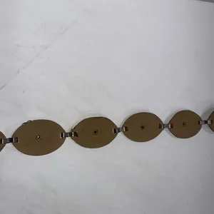 Vintage Y2K Silver Tone‎ Stamped Metal Boho Western Rodeo Concho Style Belt thumbnail 11