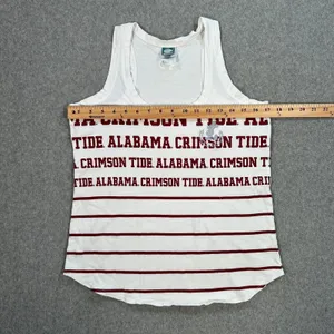 Alabama Crimson Tide Disney Athletic Tank Top Women's Large Stripe Racerback thumbnail 6