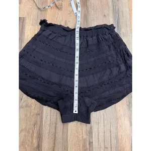 Free People Paloma Blue Boho Embroidered High Waist‎ Shorts XS thumbnail 7