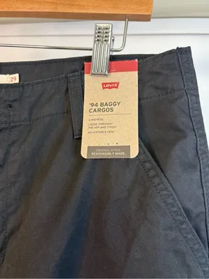 Levi's Black LEVI’S ‘94 Baggy Cargo - Black Sz 29 thumbnail 5