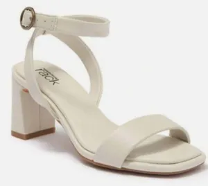 Nordstrom Rack Sandals Womens Size 9 Bone‎ Strappy Faux Leather Open Toe thumbnail 1