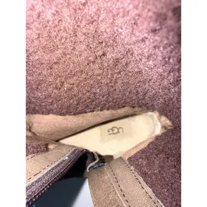 UGG Robbie Women's Size 10 Brown Leather Wool Zipper‎ Waterproof thumbnail 8