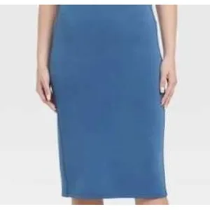 A New Day Women's XL Sleeveless Vest Top &‎ Midi Skirt Set Blue thumbnail 10