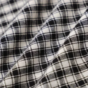 Rihoas Black Plaid V Neck Ruffle Blouse Size XS thumbnail 7