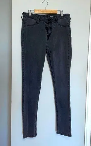 𝅺GRAY Skinny Jeans Size 30 thumbnail 1