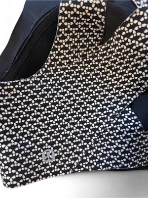 lululemon athletica Black & White Patterned Padded Sport Bra thumbnail 3