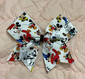 Disney Many Faces of Mickey Large Hair Bow thumbnail 1