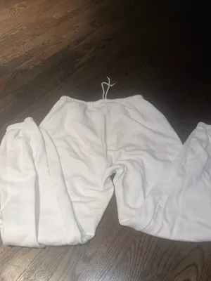 Brandy Melville Rosa Tie Sweatpants cream thumbnail 3