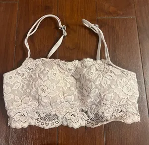 Abercrombie Light Pink Lace Bralette thumbnail 1
