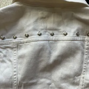 Levi's White Denim Jean Western Vest with Metal Accents NWT thumbnail 10