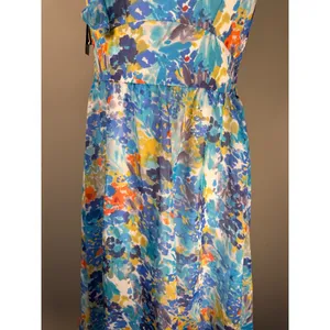 Tahari ASL Keeli Floral One Shoulder Ruffle‎ Midi Dress Size 6 NWT Wedding Guest thumbnail 4