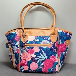 Fit & Fresh Beechwood Floral Large Insulated Lunch Tote Bag NWT thumbnail 1