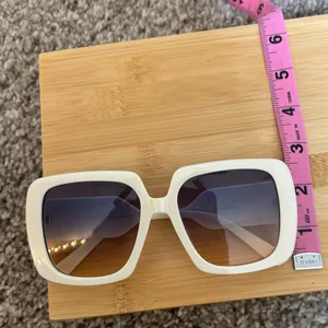 Fun White Square Sunglasses thumbnail 5