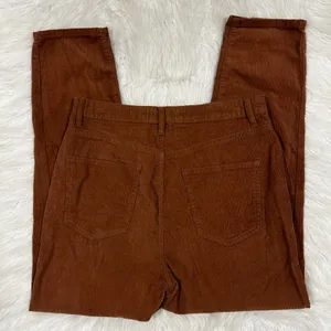Indigo‎ Rising Rust Brown Corduroy High Rise Straight Leg Pants 9/29 thumbnail 5