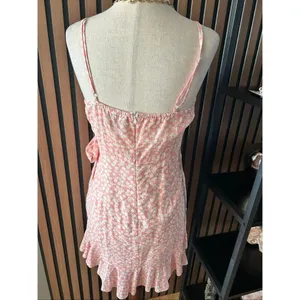 Hello Molly Princess Polly Mini Dress Light Pink Floral Size M thumbnail 4