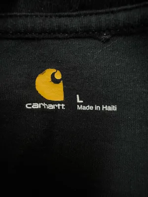 Carhartt Mens Black Long Sleeve Shirt Size Large thumbnail 4