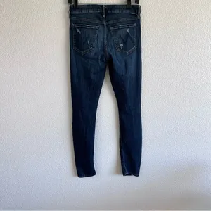 Mother‎ Jeans The Looker Jaded and Torn Distressed Skinny Blue Denim Mid Rise thumbnail 5