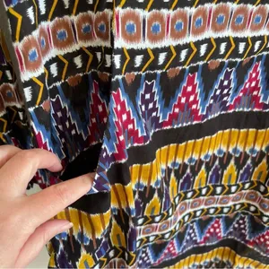 Roller Rabbit Ikat Print Long‎ Sleeve Shirt Dress thumbnail 4