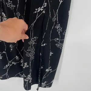 Vtg Y2 Eve Adams Midi Dress Sz M Holiday Gala Metallic Glitter Formal Floral thumbnail 6