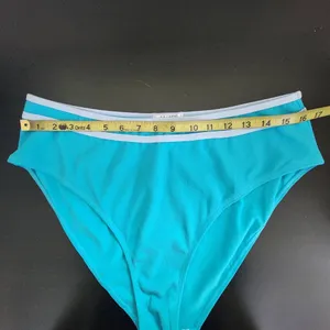 AI'MAGE Blue Bikini with Light Blue Trim and High Waist Bottoms NWT Size 2XL thumbnail 10