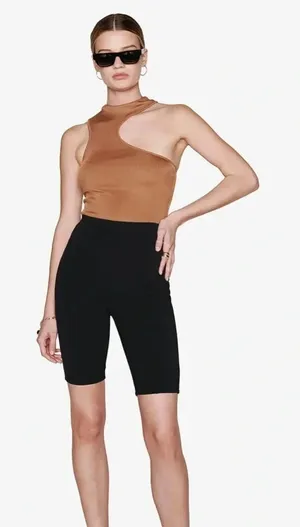 ANINE BING |‎ Toby Short Pull On Elastic Waist Black size Small thumbnail 1