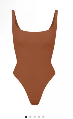 Skims fits everybody square neck bodysuit BRONZE size L NWT thumbnail 1