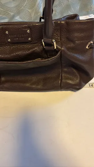 Kate Spade Brown Leather Bag Gorgeous Leather 15” Wide 8” Length thumbnail 17