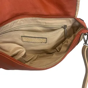Shiraleah Leather Orange Tan Long Western‎ Shoulder Purse thumbnail 5
