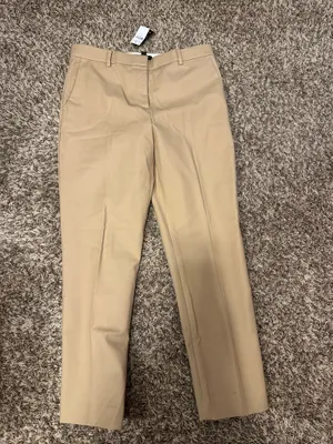 Ann Taylor The High Rise Eva Ankle Pant Cappuccino Tan Size 10 Curvy Fit thumbnail 3