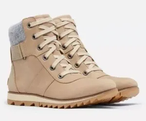 Sorel Harlow Conquest Urban Hiker Waterproof Boot in Sandy Tan Size 10.5 thumbnail 1