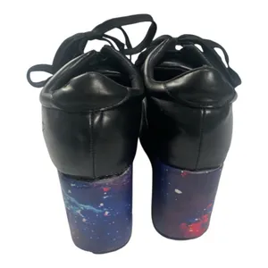 Hot Topic women's 9 platform galaxy Black Casual Sneakers thumbnail 7