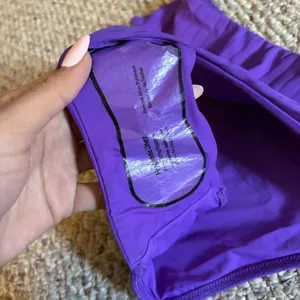 NWT Lululemon Ribbed High-Waist Skimpy-Fit Swim Bottom Atomic Purple- Size 8 thumbnail 5