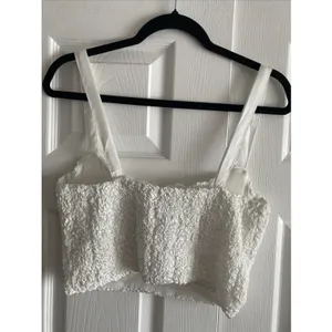 ASTR The‎ Label Popcorn Bustier Crop Top Womens Size S White Y2K NEW Coquette thumbnail 4