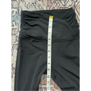 Lululemon Align High-Rise Ruched Waist Pant 25" Black Leggings Size 2 thumbnail 11